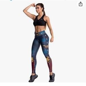 Drakon Super Heroes Wonder Woman Leggings One Size